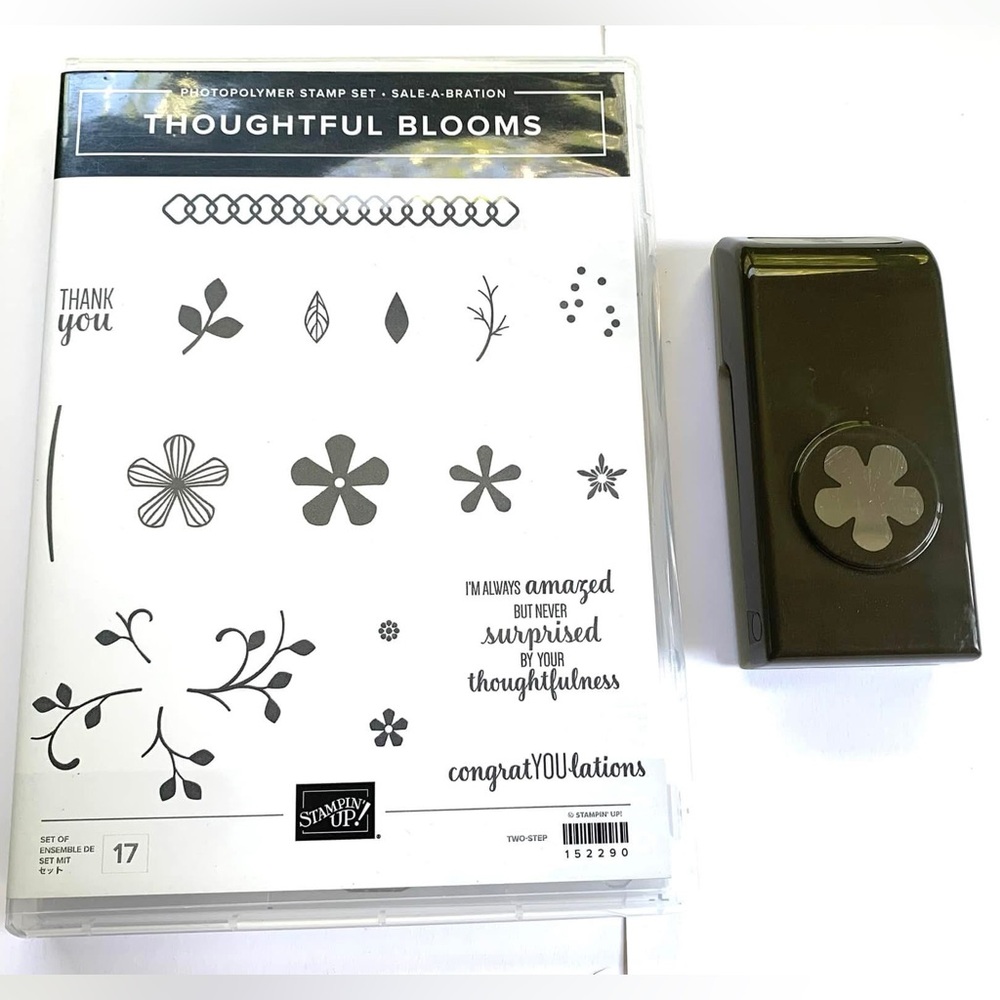 Stampin' Up! Thoughtful Blooms Stamp Set with Punch